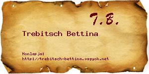 Trebitsch Bettina névjegykártya